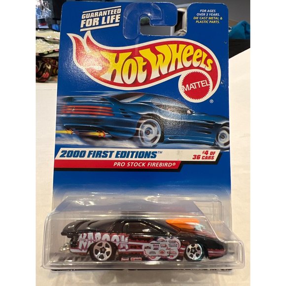 Hot Wheels 2000 First Editions 4 of 36 Collectable Car Pro Stock Firebird Box Da - Picture 1 of 11